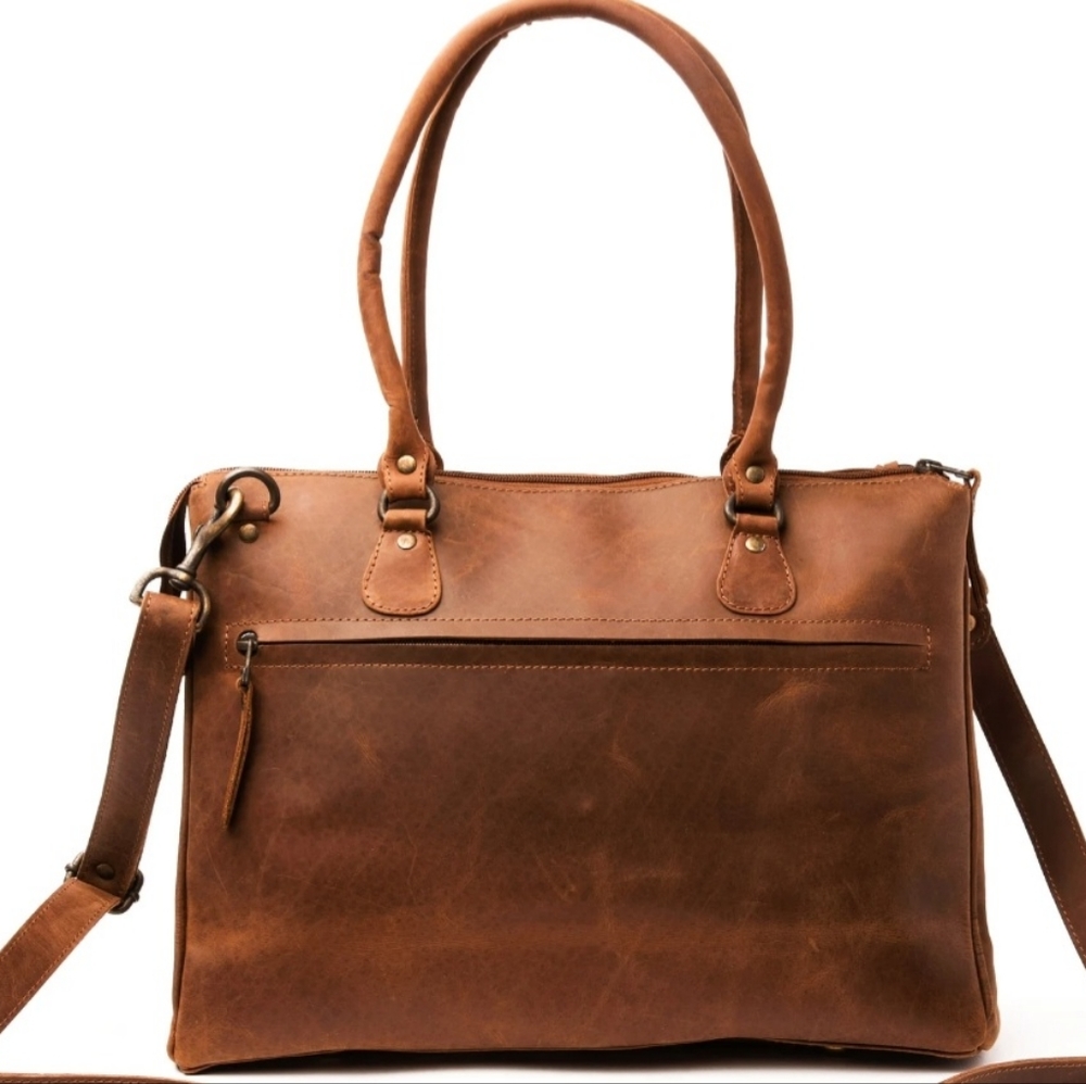 Hides Brown Leather Shoulder Crossbody Bag